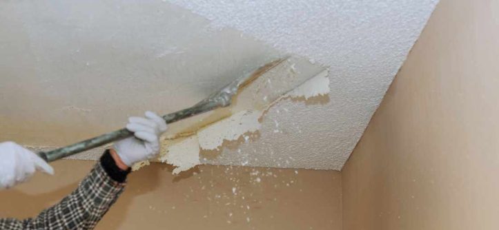 how to clean textured ceilings