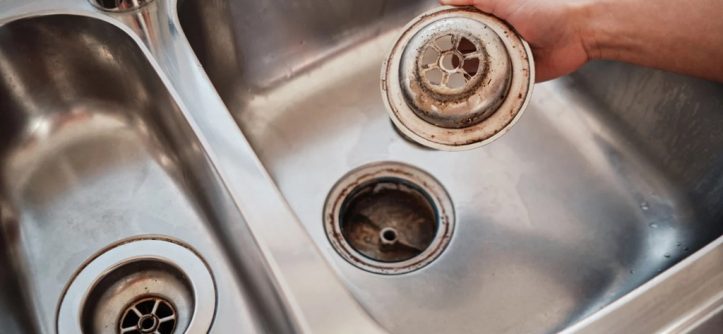 How to get bad smell out of kitchen sink drain?