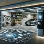 Illustration of smart garage door technology with top 5 repair innovations for Canadian homes