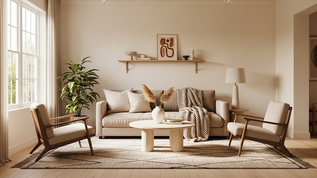 Warm Minimalist Living Room Ideas to Create a Relaxed- Accure Home
