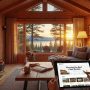 Cozy mountain cabin rental surrounded by trees