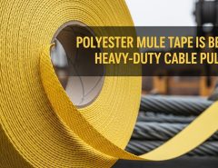 Polyester mule tape used for underground cable pulling inside conduit
