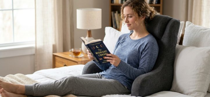 best reading pillow with armrests for posture support
