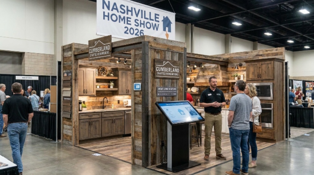 Home improvement display booth at Nashville Home Show 2026