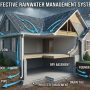 Roof drainage system preventing water damage