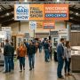 Visitors exploring home remodeling displays at the NARI Milwaukee Fall Home Show at Wisconsin State Fair Park Expo Center