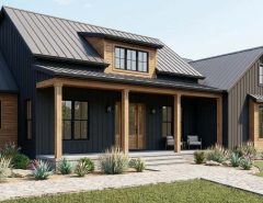 Custom home design trends showing indoor outdoor living space