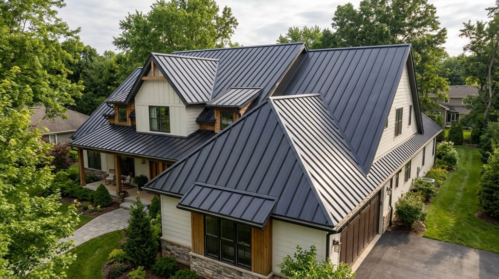 raised seam joining two metal roof panels